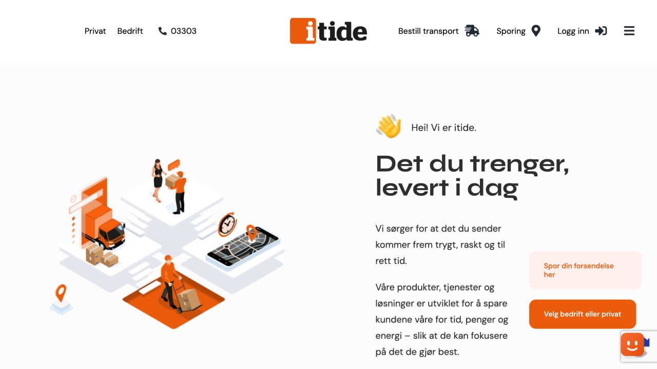 Skjermbilde av Itide, tatt 13. oktober 2026