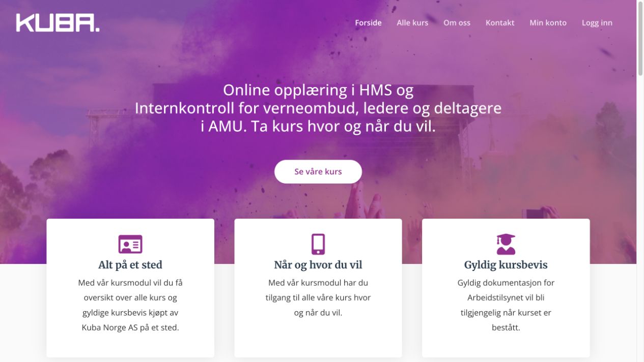 Skjermbilde av Kuba Kurs, tatt 5. oktober 2026