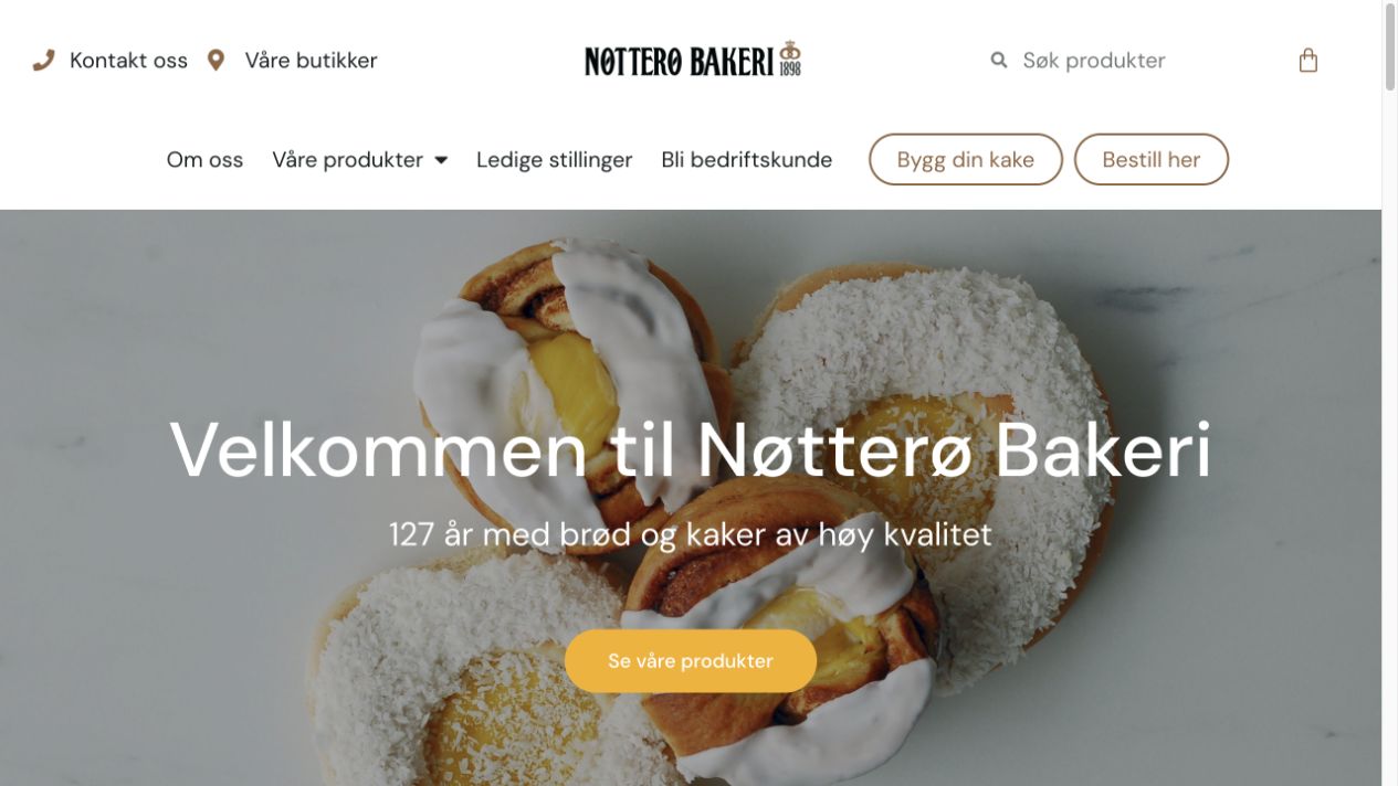 Nøtterø Bakeris publiserte nettbutikk.