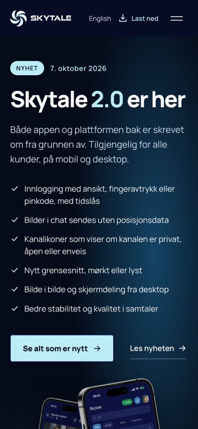 Skytale på mobil, 13. oktober 2026